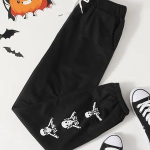 Black Skeleton Sweatpants/Joggers